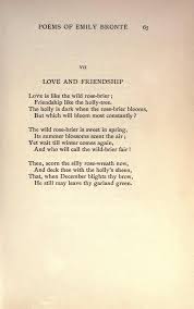 Love And Friendship By Emily Bronte Poems Poetic Words Friendship Quotes