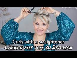 Kurze Haare Locken Und Stylen Mit Dem Glatteisen Youtube Kurze Haare Locken Glatteisen Frisuren Kurze Haare Kurze Haare Locken Glatteisen
