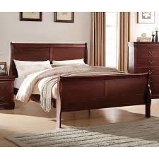 Acme Furniture Louis Philippe Sleigh Bed In 2020 Wooden King Size Bed King Bedroom Furniture Bed Frame And Headboard