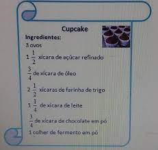 A Na Receita De Cupcake Temos Numeros Mistos Indique Quais Sao E O Significado Na Receita B O Brainly Com Br