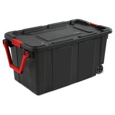 Maybe you would like to learn more about one of these? Sterilite Plastic 40 Gallon Wheeled Industrial Tote Black Set Of 2 Walmart Com Walmart Com