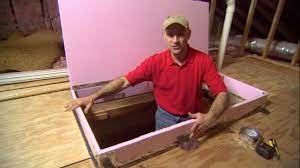 Pin By Alexis Komondorea On Honey Do List Attic Stair Insulation Attic Renovation Attic Remodel