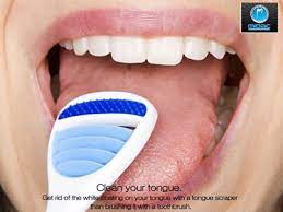 Start cleaning at the back of your tongue, then pull your way to the front of the tongue. Pin Auf Dental Health