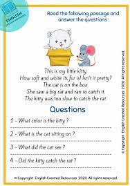 Students will learn basic shapes like triangle,circle, square and rectangle. Reading Comprehension Worksheets Grade 1