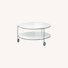 Shop our range of coffee tables and side. Ikea Round Glass And Metal Coffee Table Aptdeco