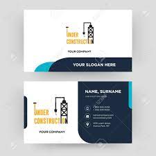 Here is a collection of the most outstanding construction company slogans in the entire industry. Under Construction Business Card Design Template Visiting For Royalty Free Cliparts Vectors And Stock Illustration Image 102402753