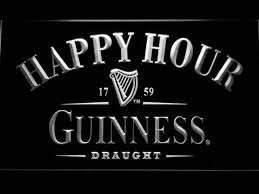 Guinness Draught Happy Hour Led Neon Sign Led Neon Signs Neon Signs Cool Bedroom Accessories