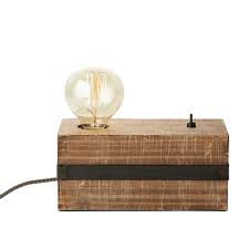Check spelling or type a new query. Woodhill Lampe A Poser Metal Et Bois Avec Interrupteur L22cm