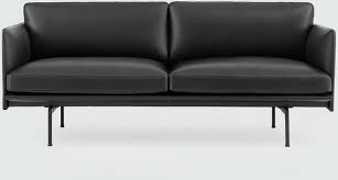 Whatever you're shopping for, we've got it. 2 Seater Black Outline Leather Sofa Muuto