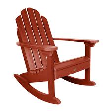Highwood Classic Westport Weathered Acorn Recycled Plastic Outdoor Rocking Chair Outdoor Rocking Chairs Rocking Chair Adirondack Rocking Chair