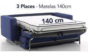 Canapé convertible confortable avec matelas de 19 cm diana le canapé diana : Canapes Convertibles Pas Cher Rapido Avec Vrai Matelas Tout Confort