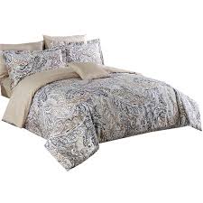 Prepac platform storage bed queen size 12 drawers wood modern bedroom furniture black. North Home Novah Queen Duvet Cover Set 4 Piece Novah00000qn Reno Depot
