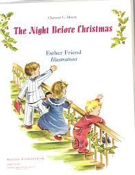 THE NIGHT BEFORE CHRISTMAS ; plus original 45rpm record included narrarated  by Dick Keyes by Clement C Moore