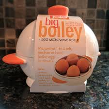 Cover the container with a plate to keep the heat in, and to keep the mess contained if an egg explodes. Joie Big Boiley Review Metal In The Microwave Cluckd