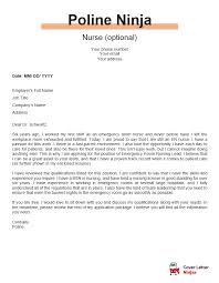 Never send a resume without a cover letter! Nursing Cover Letter Example Draw More Attention To Your Application Cover Letter Ninjas