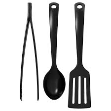 If you want to be an efficient cook in the kitchen, you need to have the right utensils for the job. Gnarp 3 Piece Kitchen Utensil Set Black Ikea