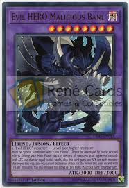 Selling used yugioh card evil hero malicious bane. Evil Hero Malicious Bane 1st Edition Led5 En012 Vrains Legendary Duelist Immortal Destiny 1st Edition Rene S Cards Games Collectibles
