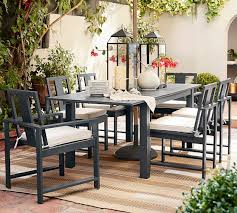 35.5 w x 35.5 d x 29 h product weight: Indio Metal Dining Armchairs Slate Pottery Barn