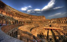 The colosseum, is an oval amphitheatre in the centre of the city of rome, italy, just east of the roman forum and is the largest ancient amphitheatre ever built. Hintergrundbild Colosseum Rom Hd Widescreen High Definition Vollbild