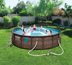 Piscine Bestway Swim Vista Pool D4 88m H1 22m Avec 4 Hublots 56725