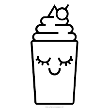 Show your kids a fun way to learn the abcs with alphabet printables they can color. Pretty Milkshake Coloring Page Ultra Coloring Pages