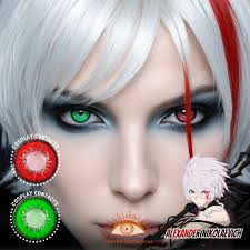 Alexander Nikolaevich Cosplay Heterochromia Contact Lenses