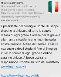 Ministero Dell Interno Scuole Chiuse Fino Al 5 Marzo Ma E Una Bufala