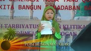 Ternyata, menanam bunga matahari itu tidak serepot yang. Puisi Bunga Matahari Ririn Youtube