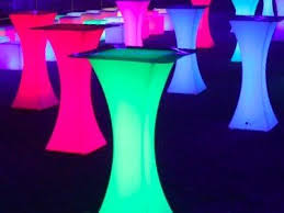Led Lighted Cocktail Tables Rental Ny Nj Long Island For Indoor Outdoor Use In 2020 Cocktail Tables Light Cocktails Cream Furniture