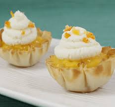 Repeat layering until you have 6 sheets stacked up. Athens Foods Bite Size Dessert Recipes Creamy Mandarin Mango Phyllo Cups