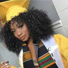 Especially spectacular this coloring looks on graded hairstyles and curled curls. 10 Graduation Natural Styles Ideas Natural Hair Styles Graduation Hairstyles With Cap Curly Hair Styles