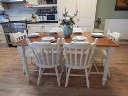 Check spelling or type a new query. Vintage Shabby Chic Solid Beech Farmhouse Table 6 Solid Pine Chairs Sold Moonstripe