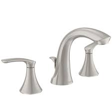 Moen Darcy 8 In Widespread 2 Handle Bathroom Faucet In Spot Resist Brushed Nickel 84551sr High Arc Bathroom Faucet Bathroom Faucets Widespread Bathroom Faucet
