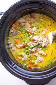 When you roast a chicken in the crock pot and you are going to make broth right away. Slow Cooker Creamy Vegetable Chicken Stew The Natural Nurturer