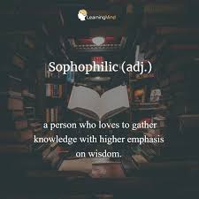 Sophophilic Definition Learning Mind