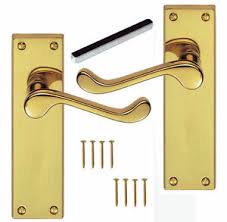 Check spelling or type a new query. Polished Brass Lever Latch Victorian Scroll 150mm Long Plate 6 Door Handles Ebay