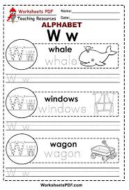 Ą oder ł).die betonung liegt bei polnischen … Letter W A To Z Alphabet Worksheets Pdf