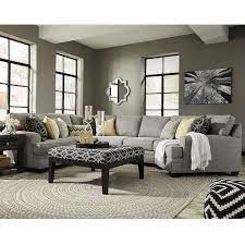 Ashley Cresson Gray Sectional With Cud Furniture And Mattress Outlet Living Room Sofa Living Room Grey Living Room Designs