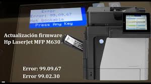 Error 99 09 67 90 02 30 En Laserjet Mfp M630 Youtube