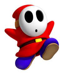 Shy Guy Stares Out From Behind His Mask His Gaze Revealing The Hidden Weaknesses Of His Opponents He Is Pl Mario Bros Party Mario Kart Characters Super Mario