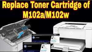 You must update the full feature hp laser jet pro m104a driver on a regular basis with its latest official release. Remove And Replacing Cartridge Hp M102a M102w M104a M104w Youtube
