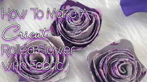 Using your cutting machine, like a cricut maker or silhouette cameo, you can create fun and decorative rolled flowers.i was going to use silk flowers and attach them with magnets but decided instead to make simple rolled flowers out of paper cut with my cricut maker.included in the list are cricut cardstock flowers and cricut card projects. How To Make A Cricut Rolled Fabric Flower Youtube