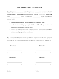 Contextual translation of contoh surat hak penjagaan into english. Contoh Surat Serah Kuasa Hak Penjagaan Anak