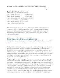 ENGR201 Tutorial Professionalism 1
