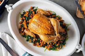 Make Melissa Clark S Roast Chicken With Crispy Chickpeas And Kale Recipe Roast Chicken Recipes Crispy Chickpeas Roast Chicken