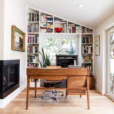 Use a carpet with a geometric design or an abstract or contemporary print. 75 Beautiful Home Office With White Walls Pictures Ideas July 2021 Houzz