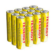 Tenergy Solla Rechargeable Nimh Aa Battery 1000mah Solar Batteries For Solar Garden Lights 12 Pcs Ul Certified Solar Battery Solar Lights Garden Rechargeable Light