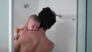 Dad Holding Baby In Shower Stock Footage Video 100 Royalty Free 1032623300 Shutterstock