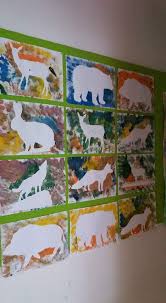 To Use With Any Animal Themed Book Cutout Taped On Paper And They Paint Over In 2020 Kindergarten Art Art Classroom Elementary Art