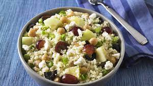 Moroccan chickpea and couscous salad mediterrasianmediterrasian. Mediterranean Couscous Salad With Chickpeas American Heart Association Recipes